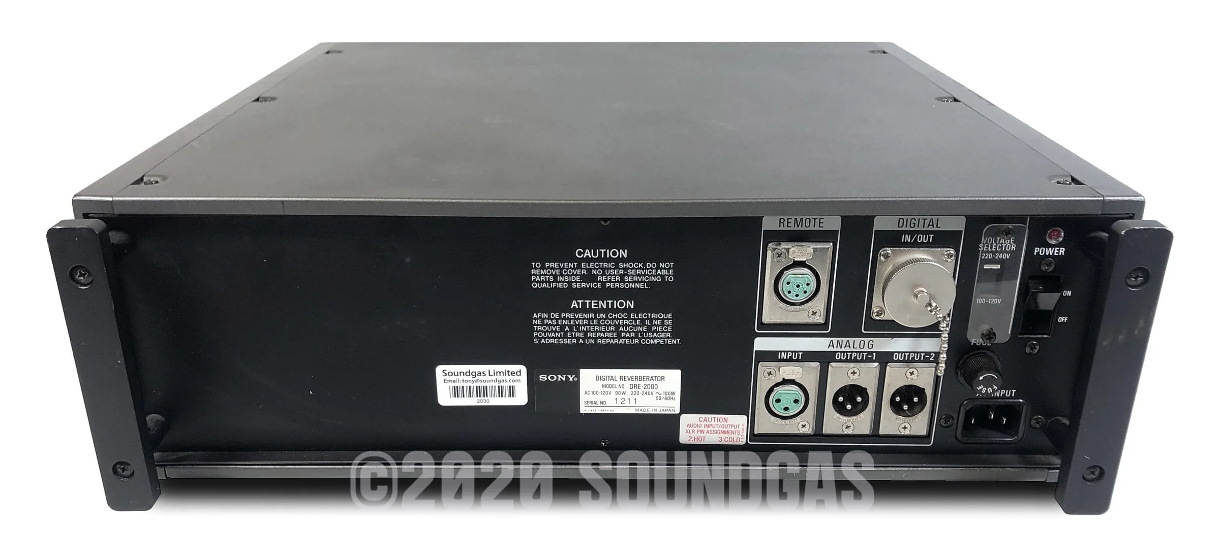 Sony DRE-2000 Digital Reverberator - Image 5