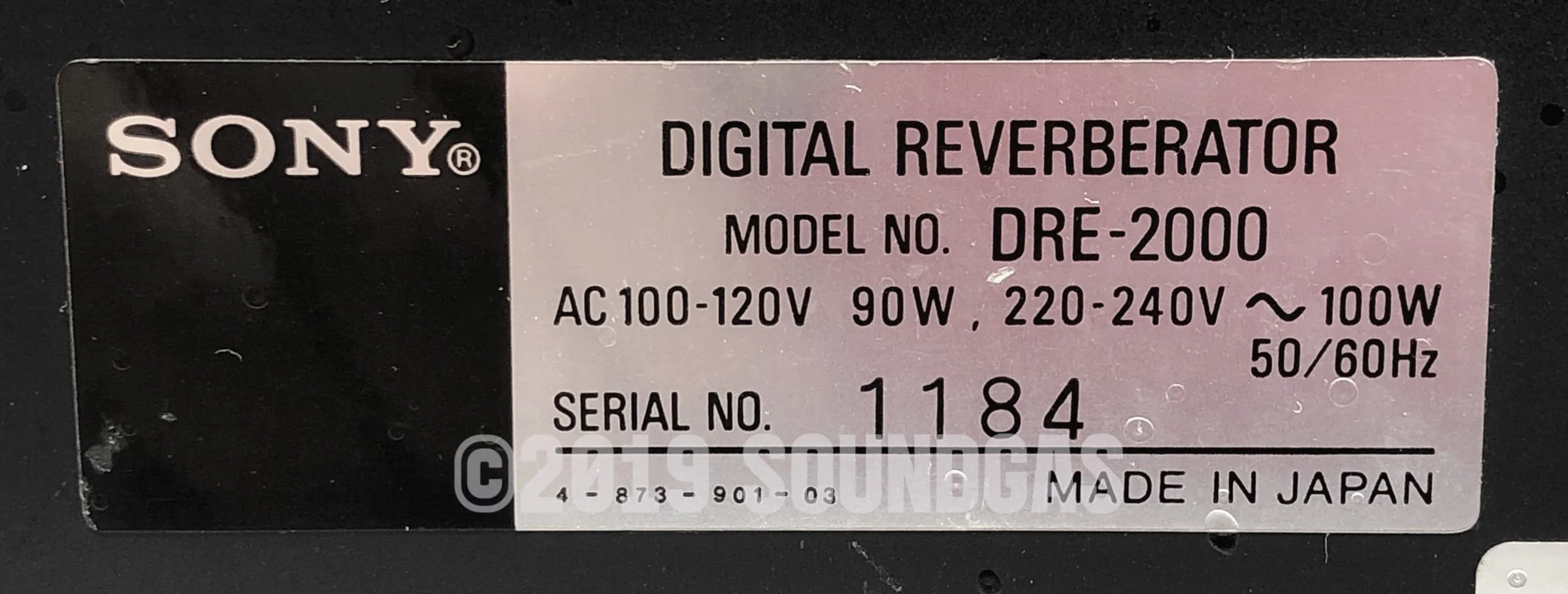 Sony DRE-2000 Digital Reverberator - Image 7