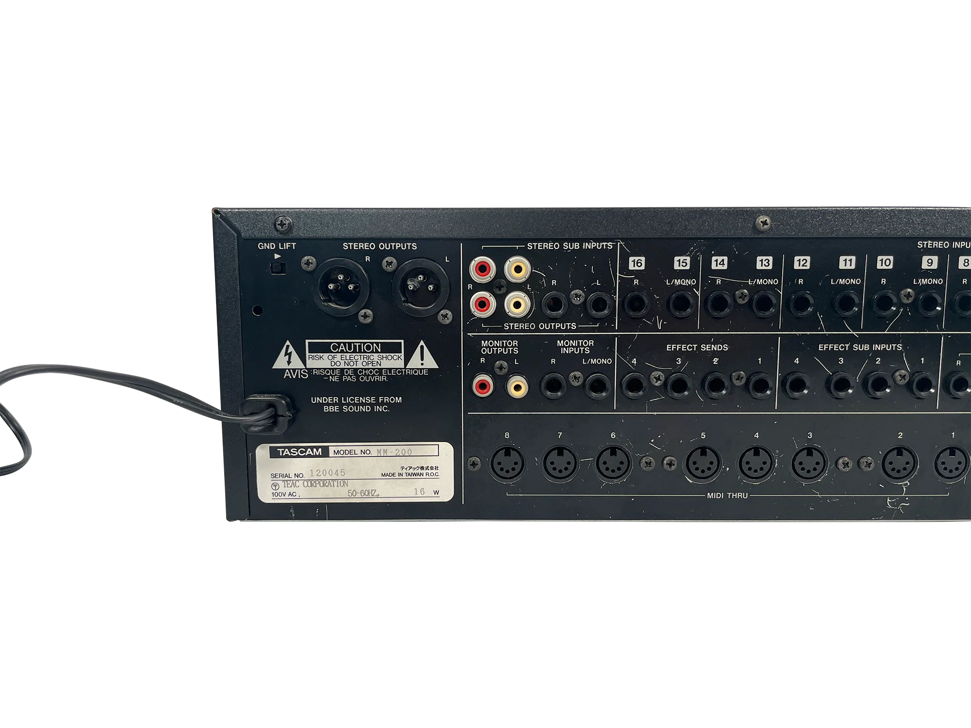 Tascam MM-200 Rack Mixer - Image 7