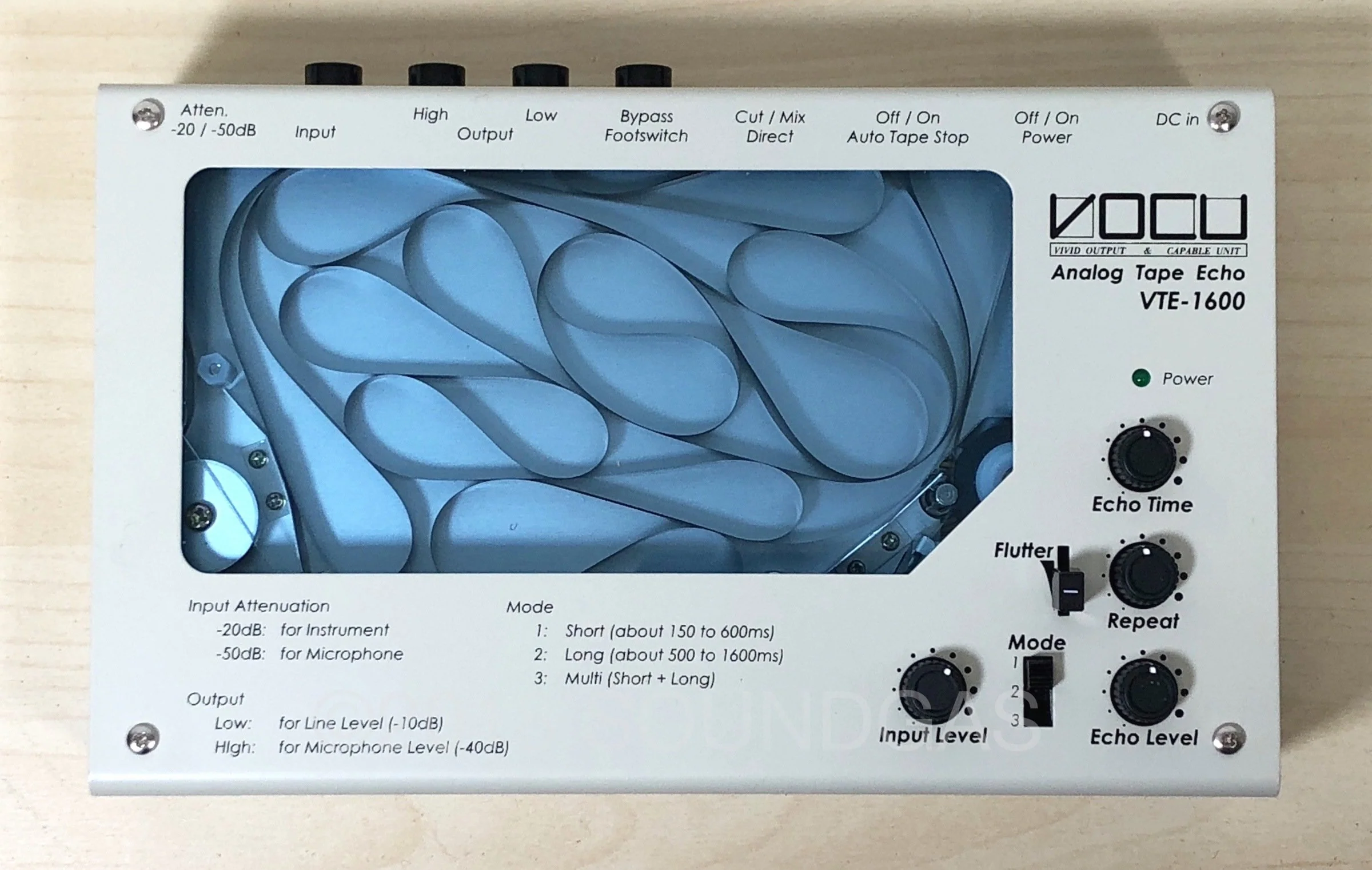 VOCU VTE-1600 Compact Tape Echo (Fernandes/Hiwatt) - Image 2