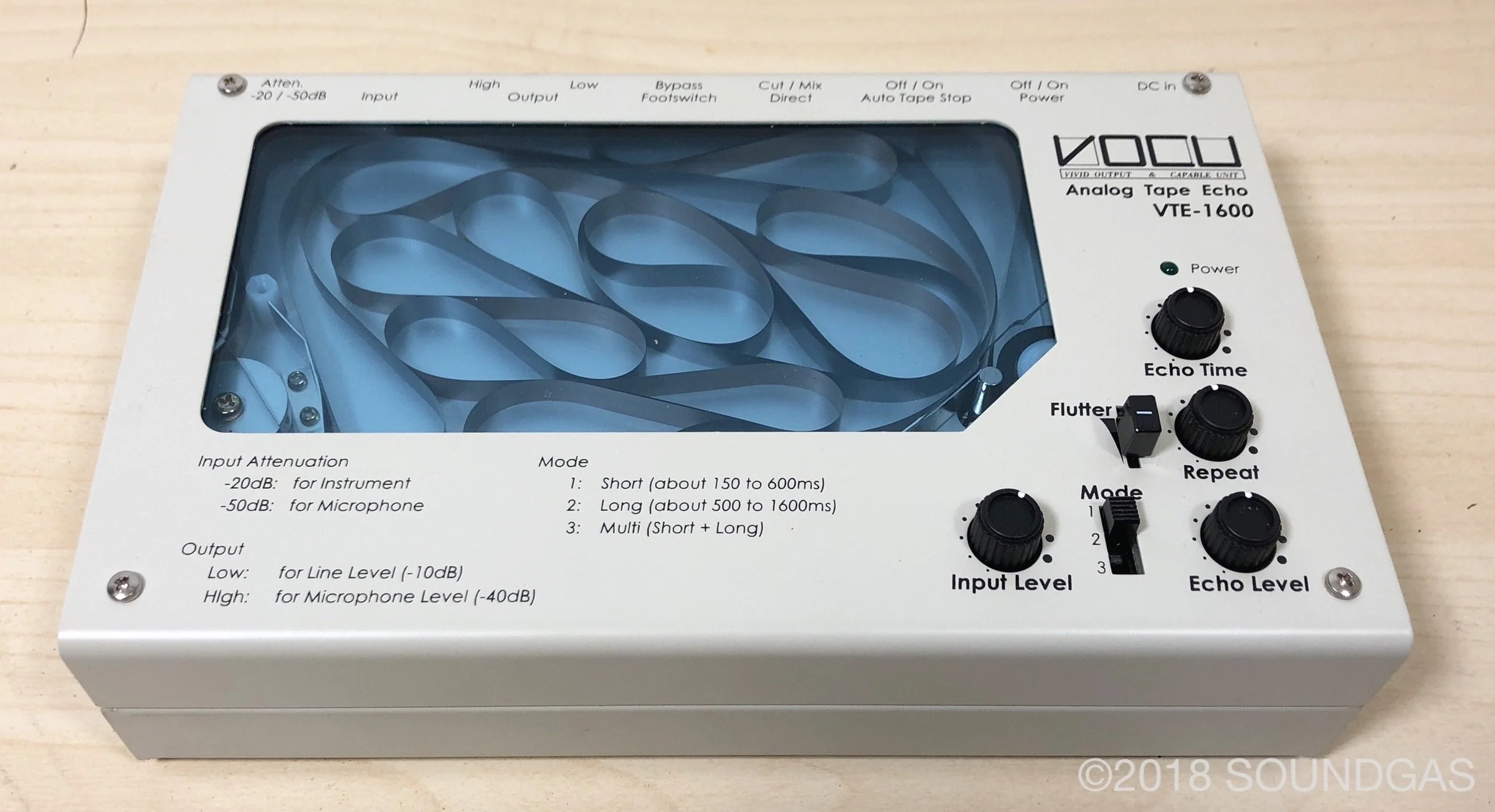 VOCU VTE-1600 Compact Tape Echo (Fernandes/Hiwatt) - Image 6