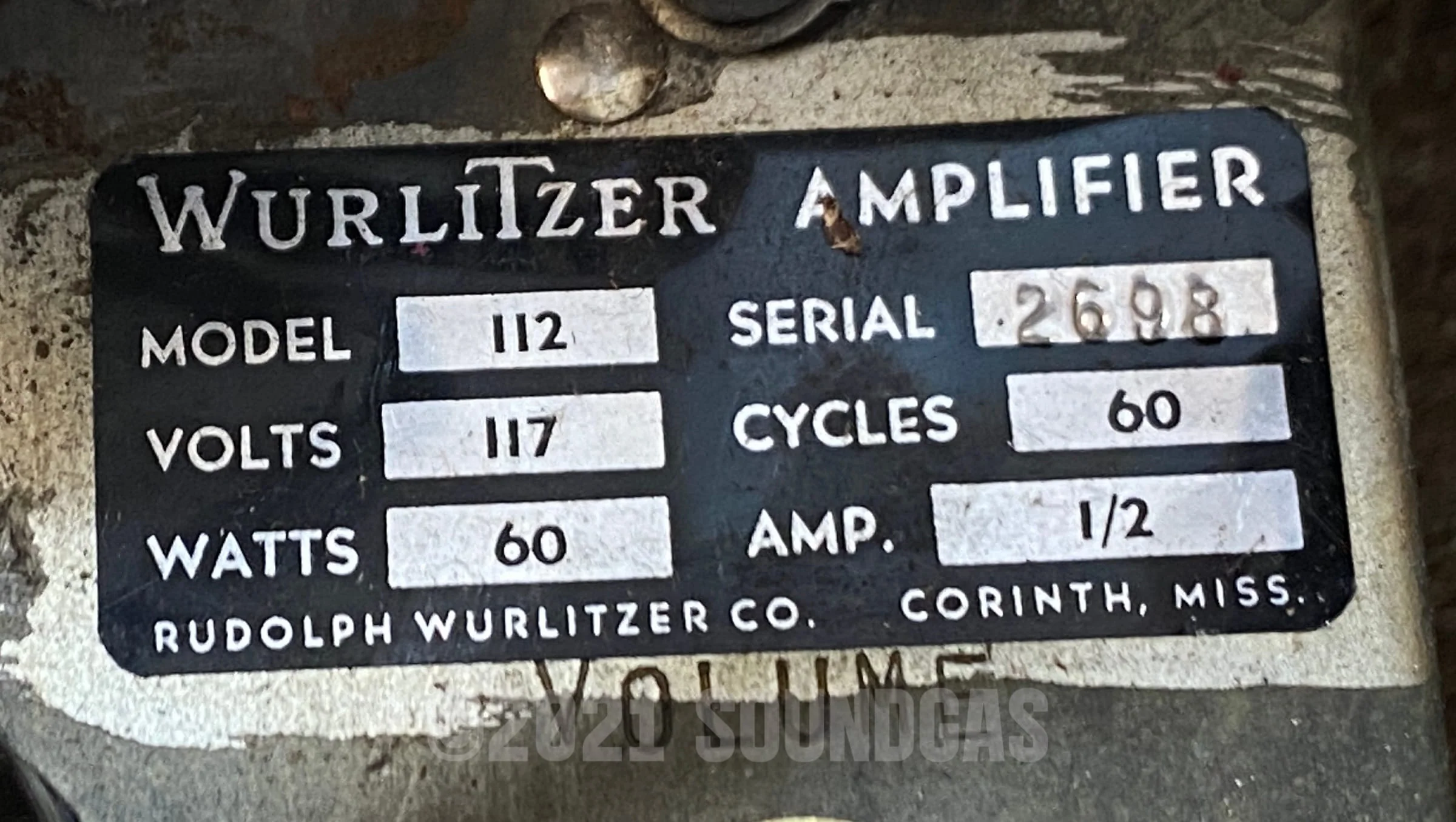 Wurlitzer Model 112 - Image 9