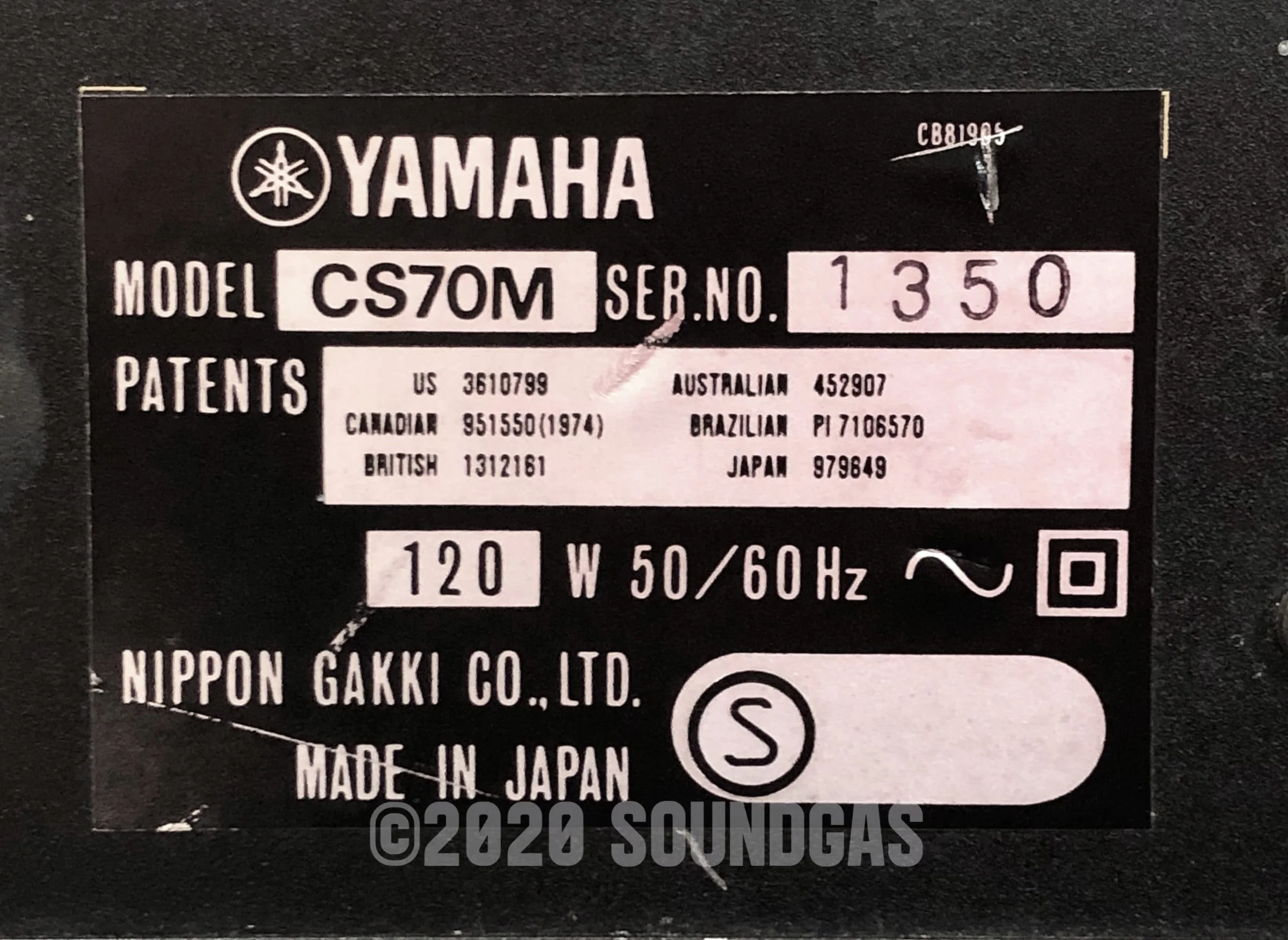 Yamaha CS-70M with Midi - Image 11