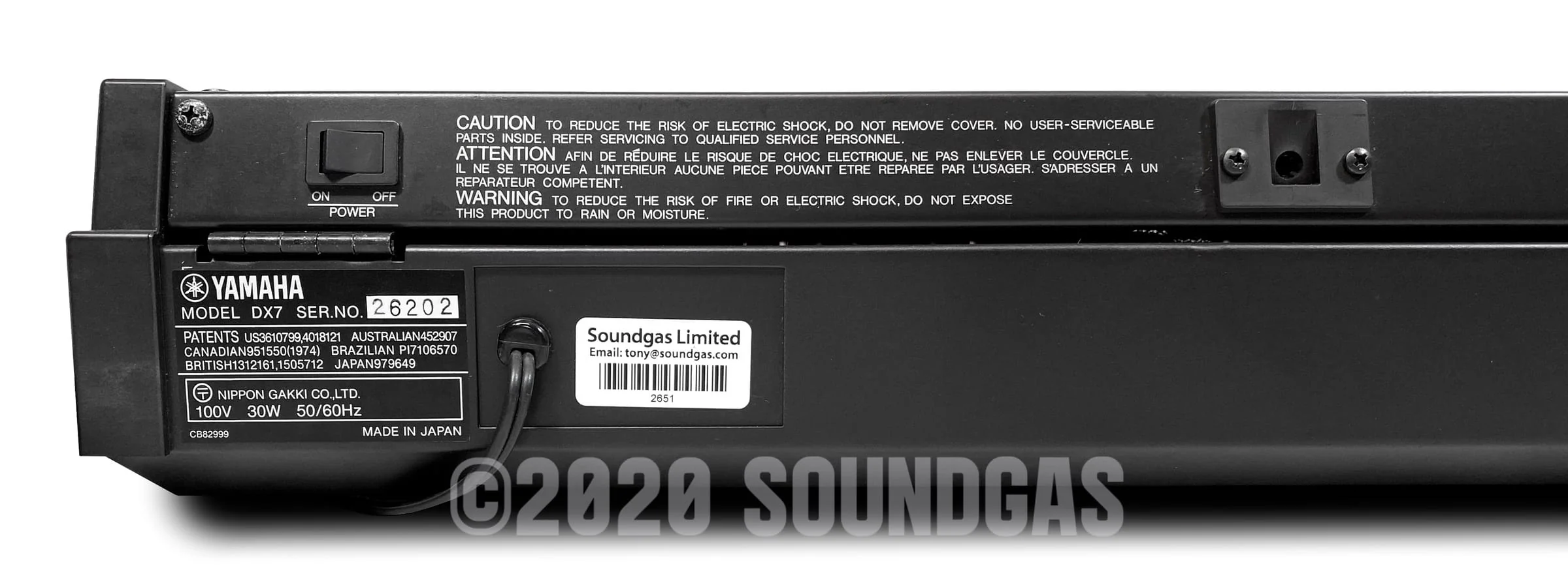 Yamaha DX-7 - Mint + Accessories - Image 11