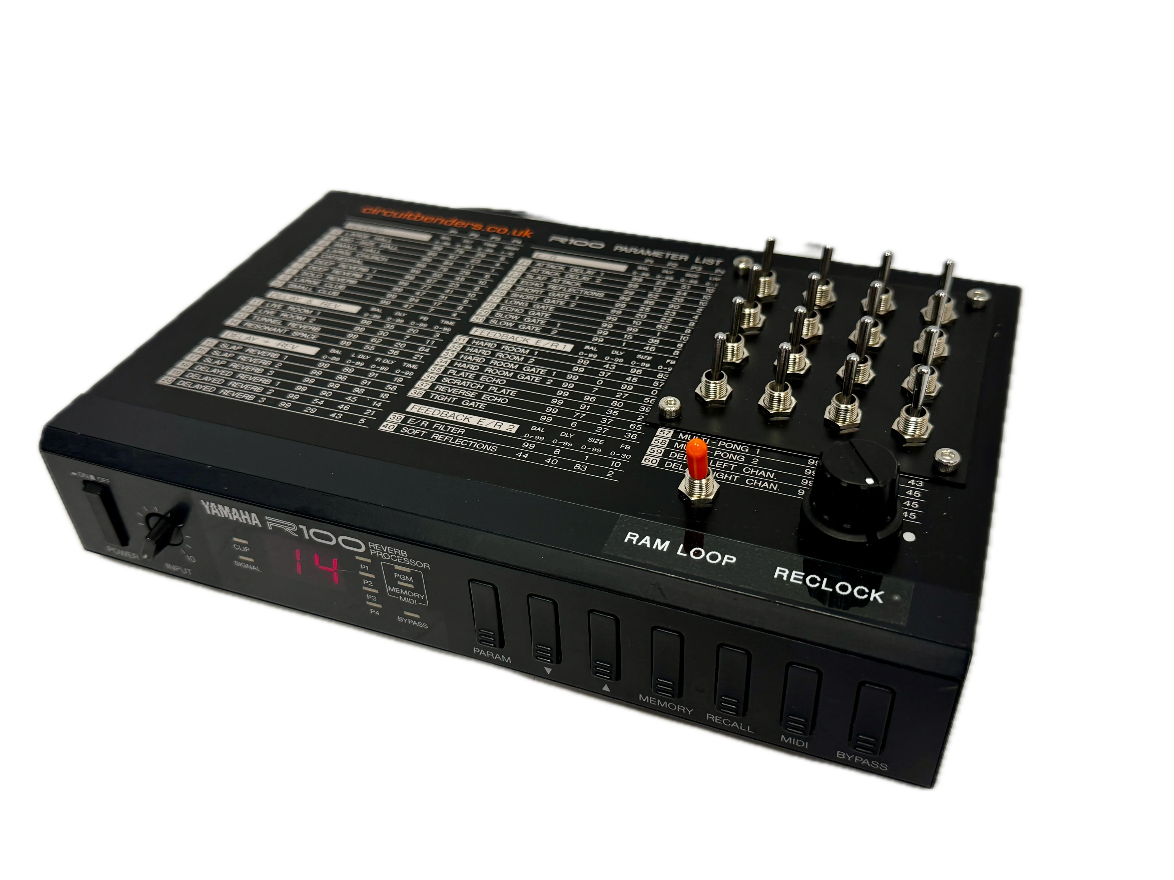 Yamaha R100 Reverb Processor Circuitbent - SN OO01284