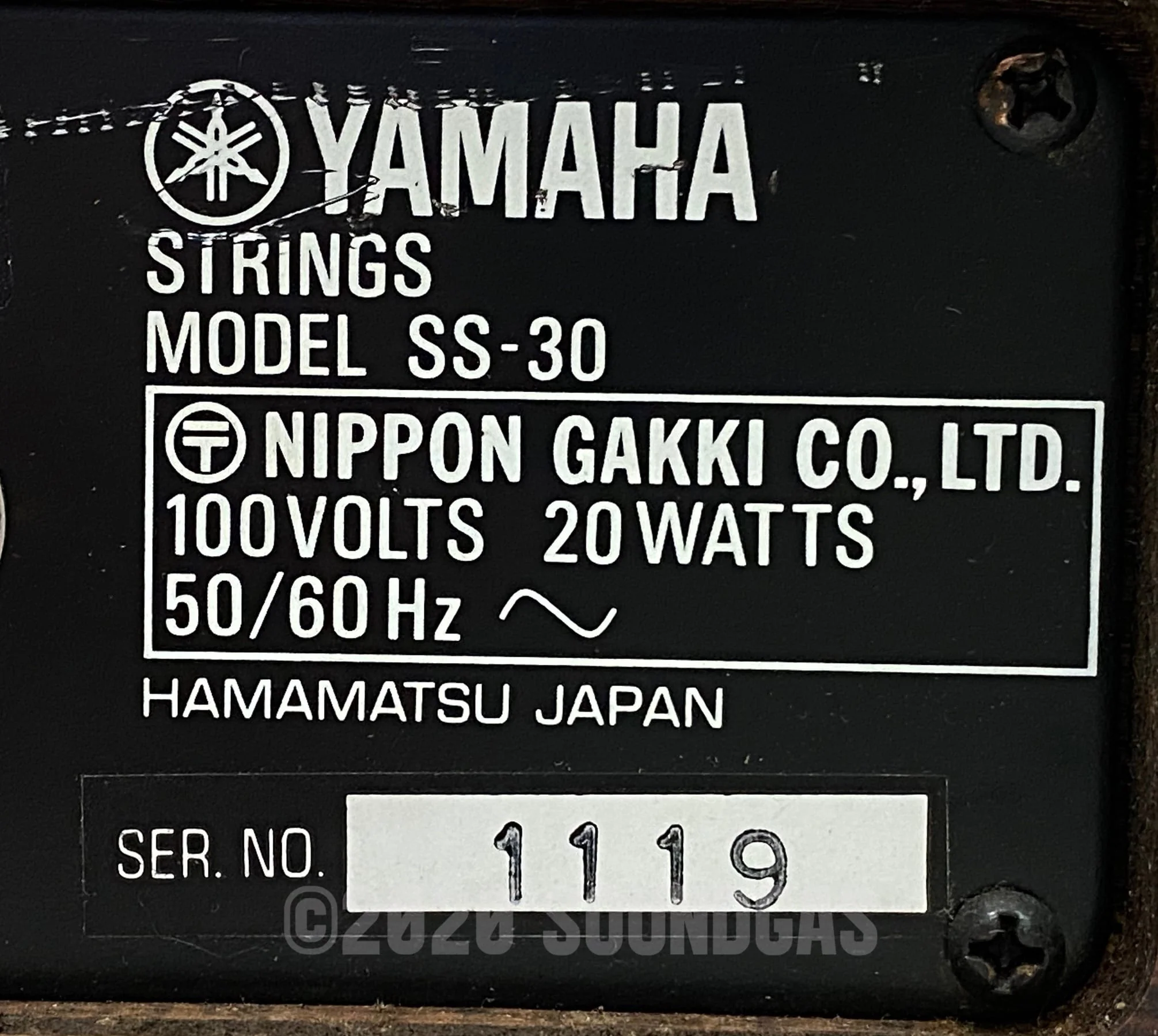 Yamaha SS-30 - Image 8