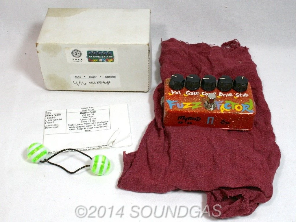 Z-VEX FUZZ FACTORY 2006 - Rare Orange Sparkle Handpainted - Image 2