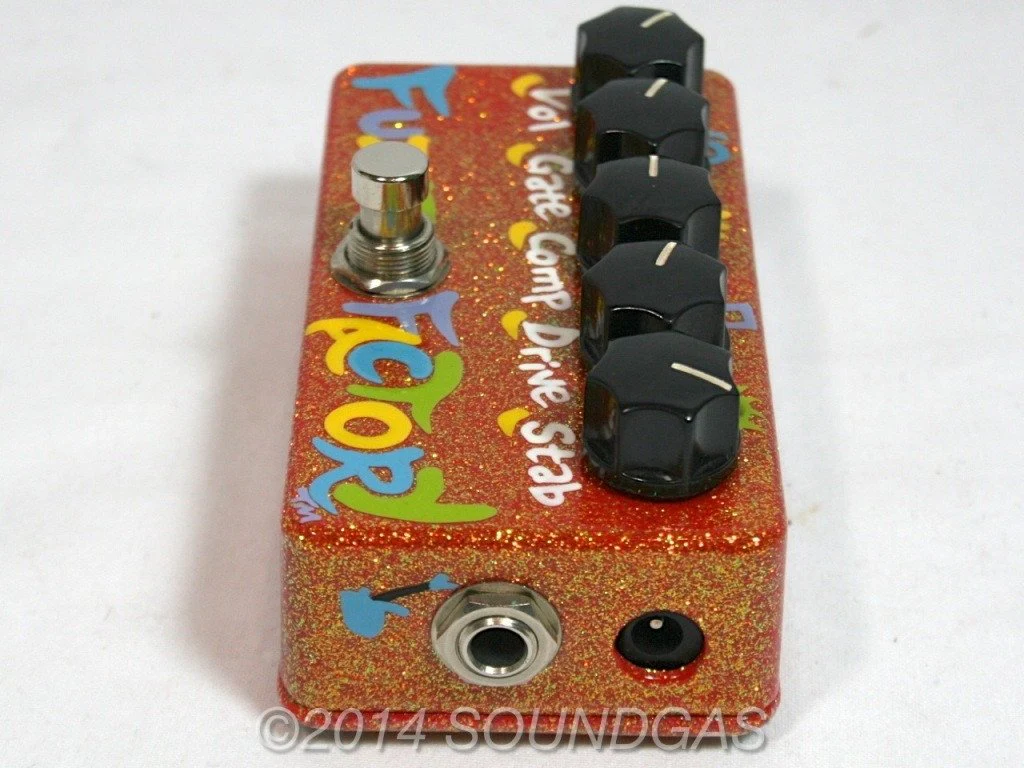 Z-VEX FUZZ FACTORY 2006 - Rare Orange Sparkle Handpainted - Image 3